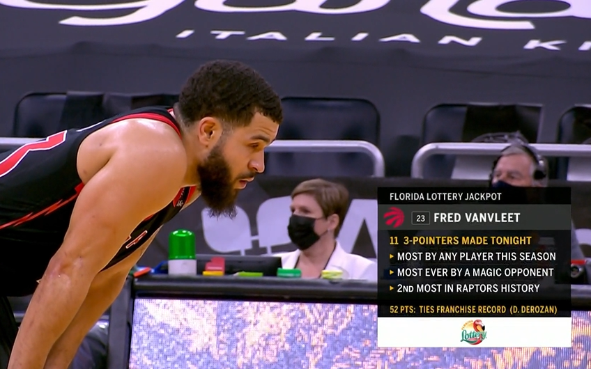 鹈鹕力克猛龙，范弗利特刷新纪录